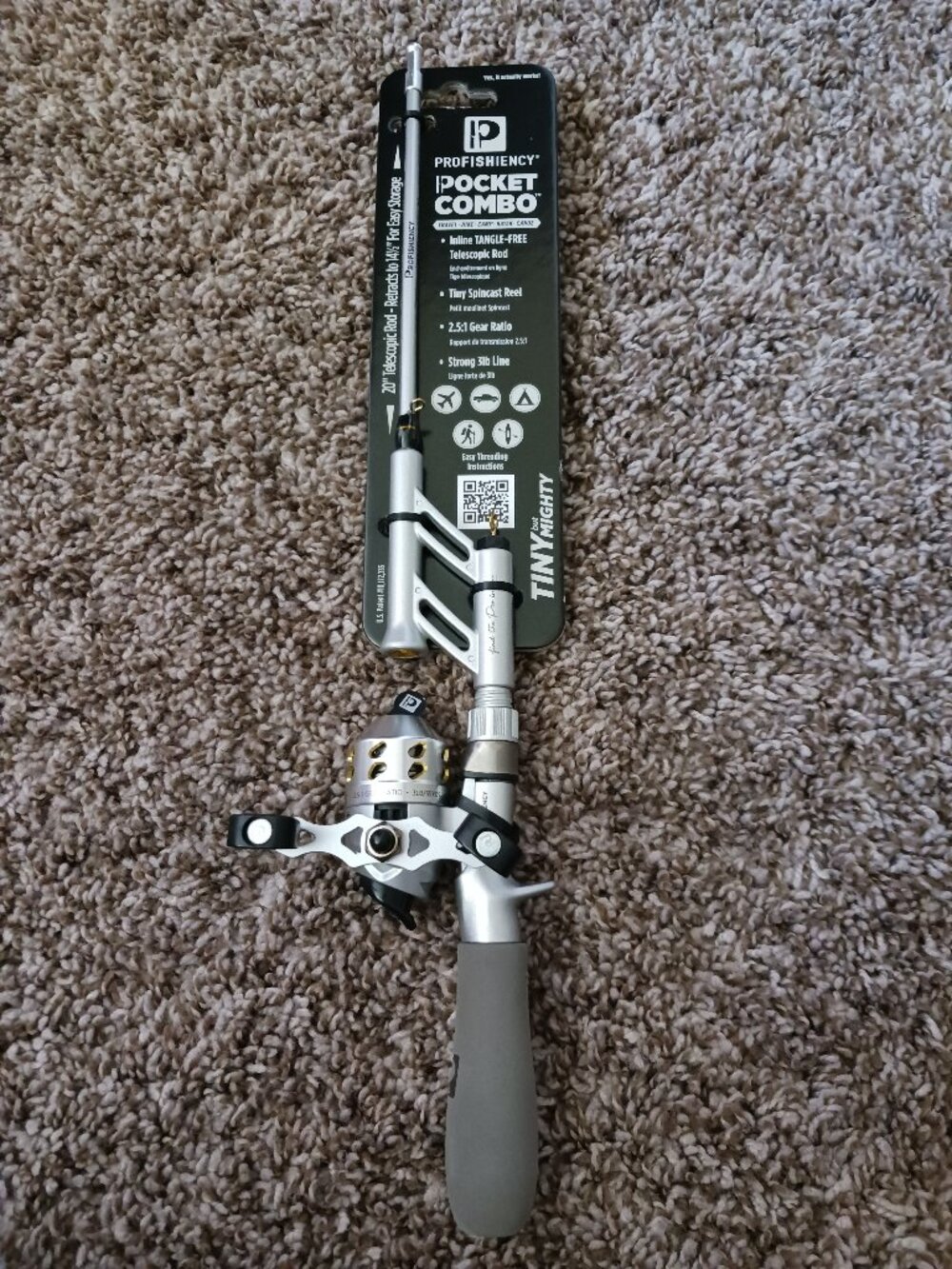 NWT Profishiency pocket combo fishing pole Tiny but Mighty rod & reel